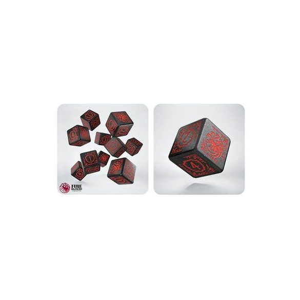 Game of Thrones. Targaryen 10xD6 Dice Set.-GOT/00190166/2025/3/B