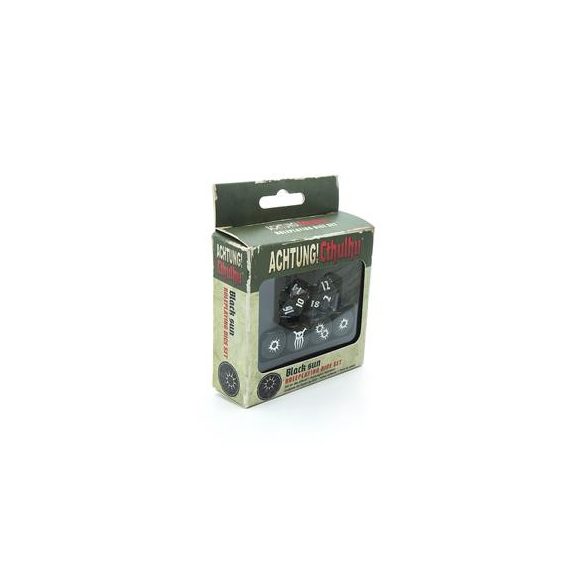 Achtung! Cthulhu 2d20: Blauer Kristall Dice Set-MUH051749