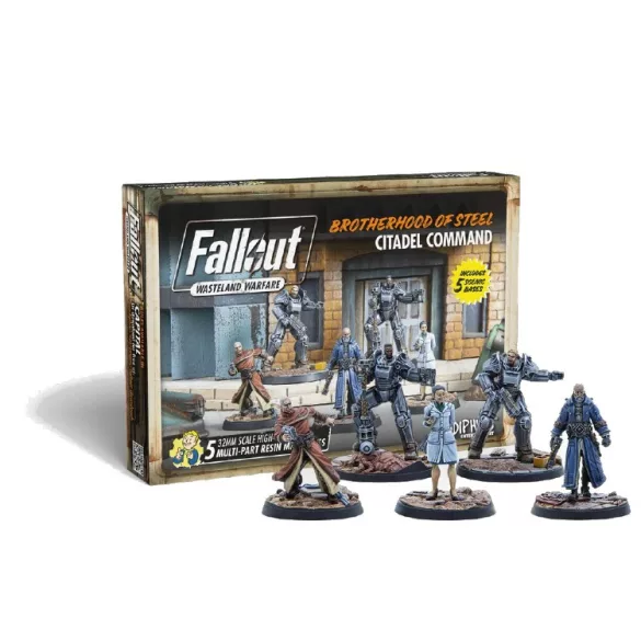 Fallout: Wasteland Warfare – Brotherhood of Steel: Citadel Command miniatűra készlet (EN)