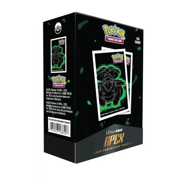 UP - Neon Kanto 105ct APEX Deck Protector Sleeves Venusaur for Pokémon-16655
