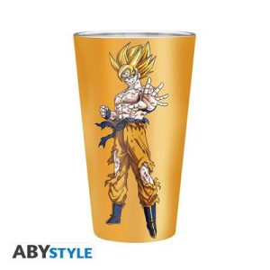 DRAGON BALL - Premium Large Glass - 400ml - Goku Saiyan - box-ABYVER253