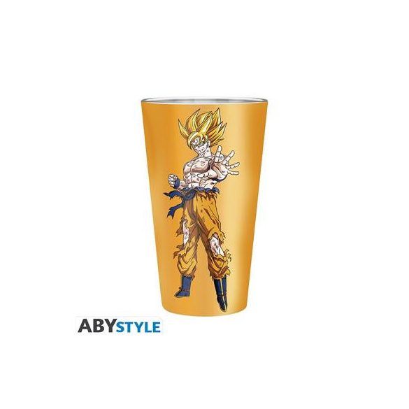 DRAGON BALL - Premium Large Glass - 400ml - Goku Saiyan - box-ABYVER253