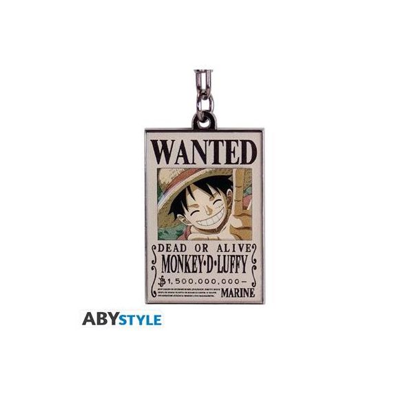 ONE PIECE - Keychain "Wanted Luffy"-ABYKEY390