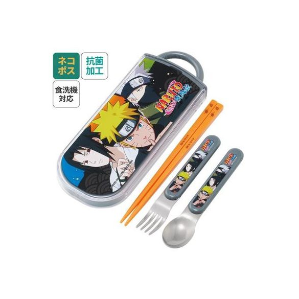 Team 7 Set Chopsticks Spoon Fork - Naruto-SKATER-NR-69045