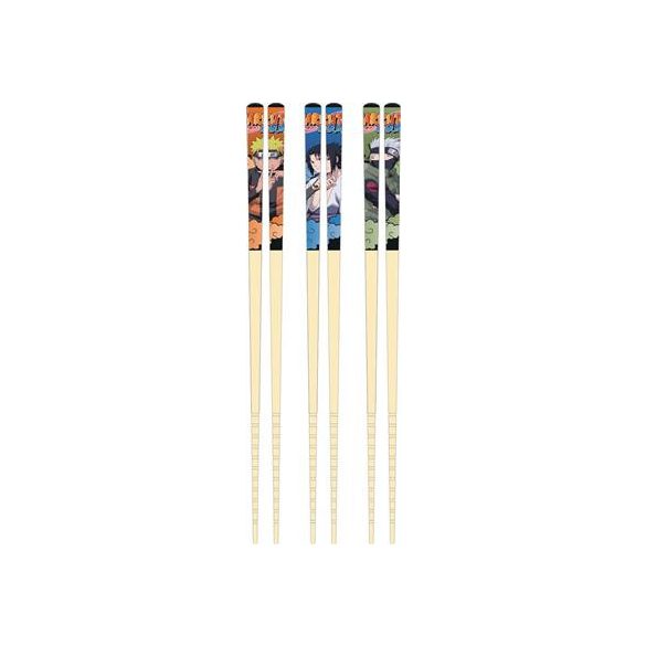 Team 7 3 pairs Bamboo Chopsticks set - Naruto-SKATER-NR-69572