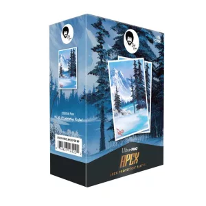 UP - Bob Ross - Winter Paradise 105ct APEX Deck Protector Sleeves for Tabletop Gaming-16522