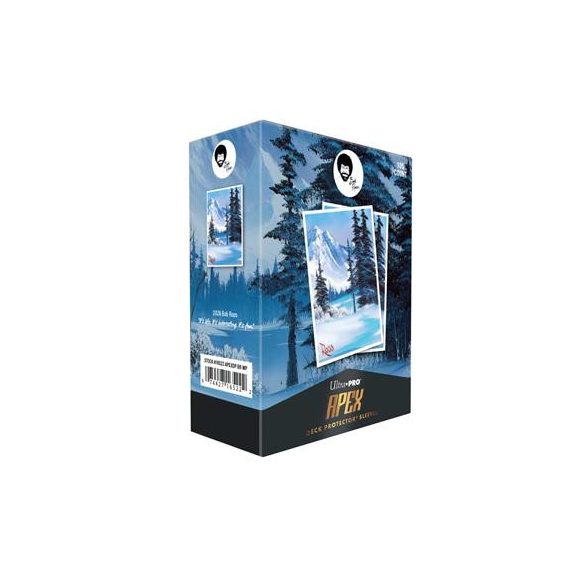 UP - Bob Ross - Winter Paradise 105ct APEX Deck Protector Sleeves for Tabletop Gaming-16522