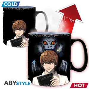 DEATH NOTE - Mug Heat Change - 460 ml - Kira & L - cardboard box-ABYMUGA477
