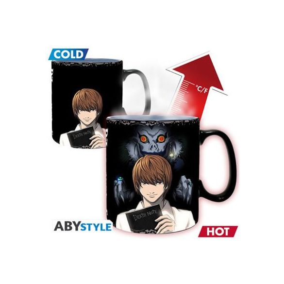 DEATH NOTE - Mug Heat Change - 460 ml - Kira & L - cardboard box-ABYMUGA477
