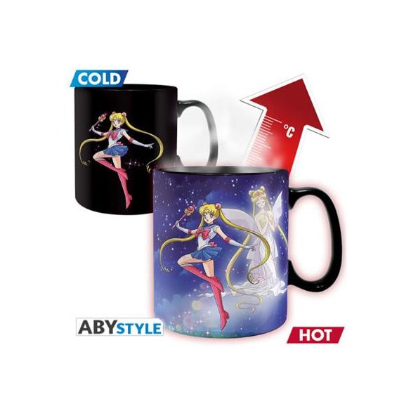 SAILOR MOON - Mug Heat Change- 460ml- Sailor & Chibi- cardboard-ABYMUGA629