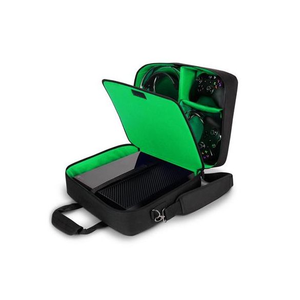 USA GEAR Xbox One / Xbox 1 X Travel Case Console Bag Green-GRSLS13100GNEW
