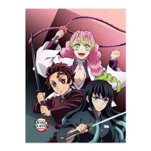 Demon Slayer - Tanjiro, Mitsuri & Muichiro - Soft Blanket - 120x160cm-SAK01597
