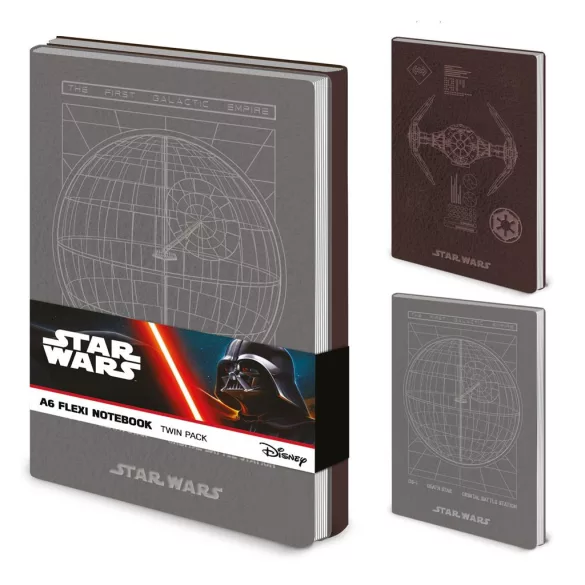 Star Wars (Empire) A6 Flexi Notebook Twin Pack-SR2402525