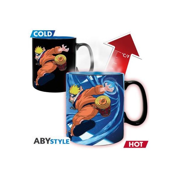 NARUTO - Mug Heat Change - 460 ml- Naruto & Sasuke - cardboard-ABYMUGA500
