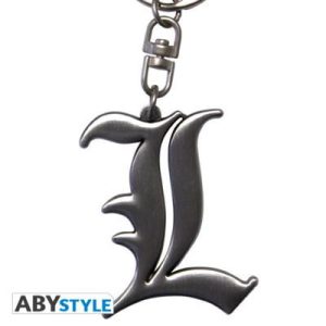 DEATH NOTE - Keychain 3D L Symbol-ABYKEY194