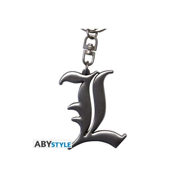 DEATH NOTE - Keychain 3D L Symbol-ABYKEY194