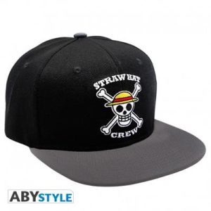 ONE PIECE - Snapback Cap - Black & Grey - Skull-ABYCAP019