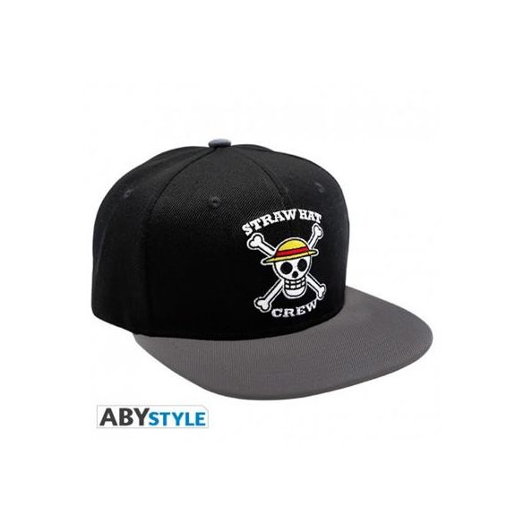ONE PIECE - Snapback Cap - Black & Grey - Skull-ABYCAP019