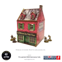 WW2 Normandy Cafe Prepainted terepasztal épület [28mm/1:56]