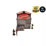 WW2 Normandy Townhouse 1 előre festett terepasztalos épület 28mm/1:56