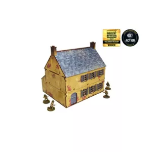 WW2 Normandy Townhouse 2 Prepainted [28mm/1:56]-H00126