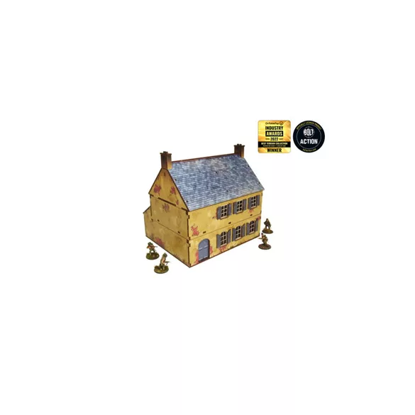 WW2 Normandy Townhouse 2 Prepainted [28mm/1:56]-H00126