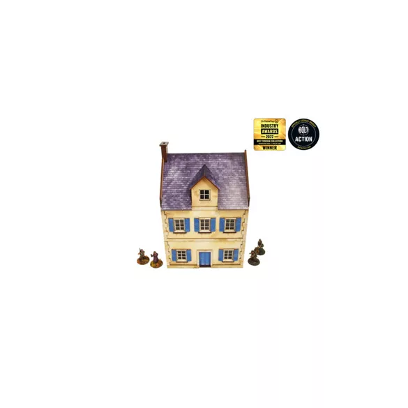 WW2 Normandy Townhouse 3 Prepainted [28mm/1:56]-H00127