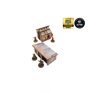 WW2 Normandy Small Sheds w. Dovecote Prepainted [28mm/1:56]-H00129