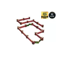 WW2 Normandy Wall w. Gate (low) Prepainted [28mm/1:56]-H00133