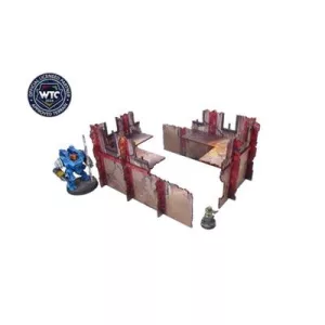 Imperial WTC Walls Low Red (2) Prepainted-H00222