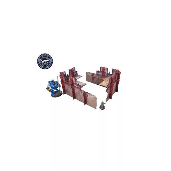 Imperial WTC Walls Low Red (2) Prepainted-H00222