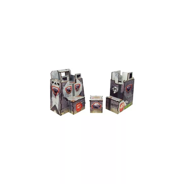 Precinct Sigma Sentry Towers (2) Prepainted (grey)-H00108