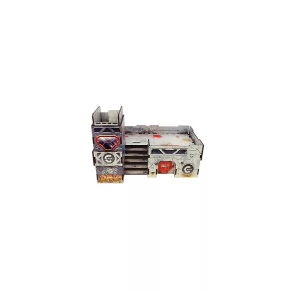 Precinct Sigma Post (1) Prepainted (grey)-H00113