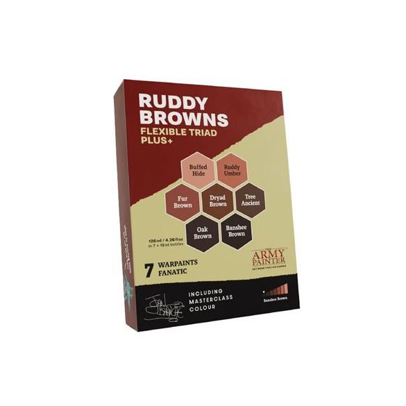 The Army Painter - Warpaints Fanatic: Ruddy Browns Triad PLUS+-WP8089P