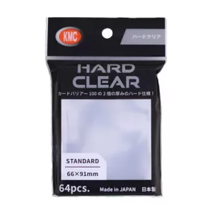 KMC Standard Sleeves - Hard Clear (64 Sleeves)-