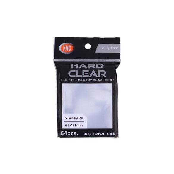 KMC Standard Sleeves - Hard Clear (64 Sleeves)-