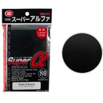 KMC Standard Sleeves - Super α  Black (80 Sleeves)-
