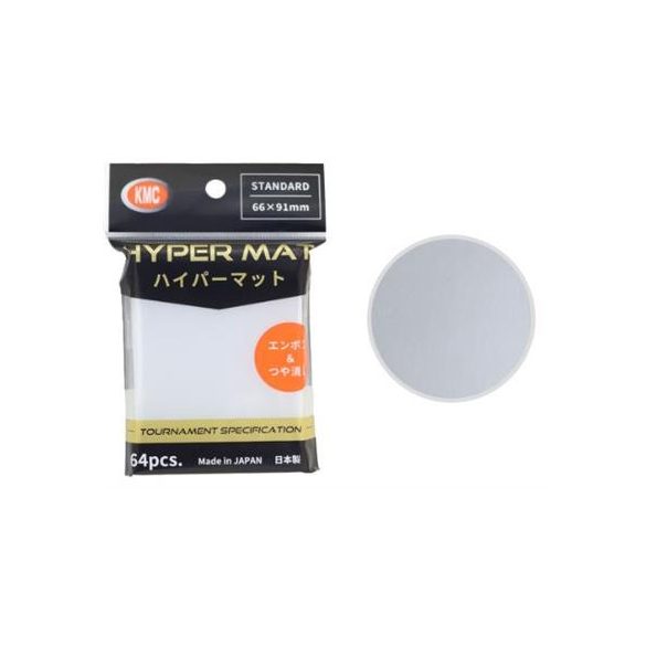 KMC Standard Sleeves - Hyper MAT Clear (64 Sleeves)-