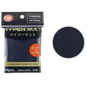KMC Standard Sleeves - Hyper MAT Black (64 Sleeves)-