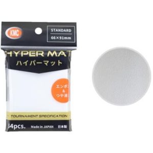 KMC Standard Sleeves - Hyper MAT White (64 Sleeves)-