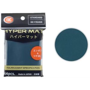 KMC Standard Sleeves - Hyper MAT Green (64 Sleeves)-