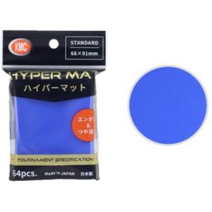 KMC Standard Sleeves - Hyper MAT Aqua (64 Sleeves)-