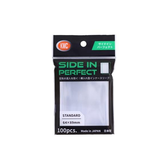 KMC Standard Sleeves - Side in Perfect (100 Sleeves)-