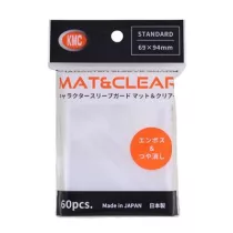 KMC Standard Sleeves - Character Sleeve Guard MAT & CLEAR (60 Sleeves)-