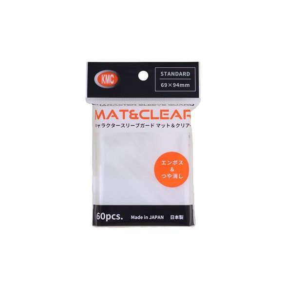 KMC Standard Sleeves - Character Sleeve Guard MAT & CLEAR (60 Sleeves)-