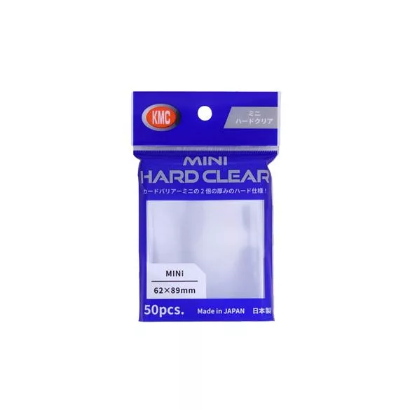 KMC Small Sleeves - Mini Hard Clear (50 Sleeves)-