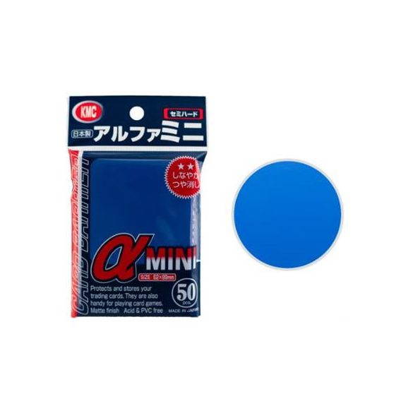 KMC Small Sleeves - α mini Blue (50 Sleeves)-