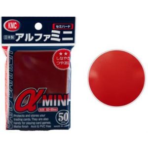 KMC Small Sleeves - α mini Red (50 Sleeves)-