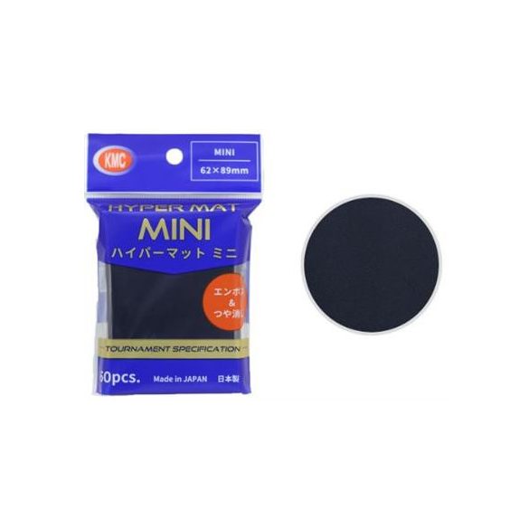 KMC Small Sleeves - Hyper MAT mini Black (60 Sleeves)-