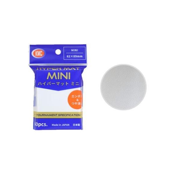 KMC Small Sleeves - Hyper MAT mini White (60 Sleeves)-